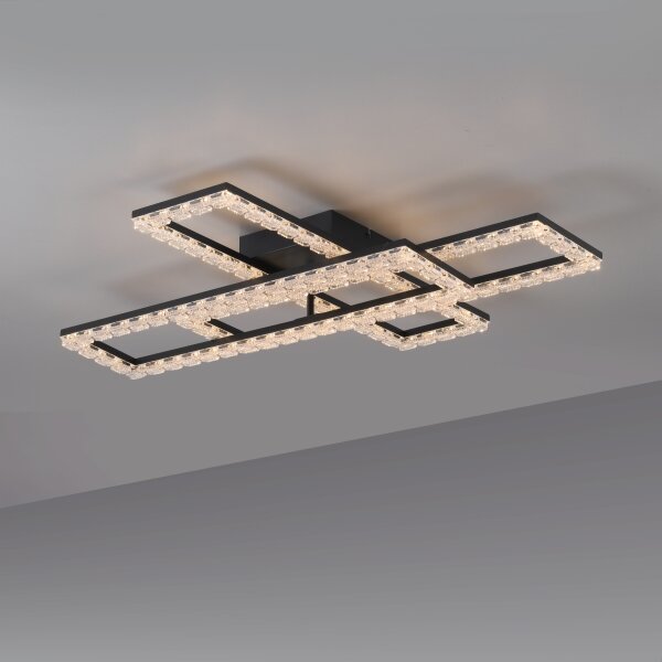 JUST LIGHT. 14733-18 - LED Stropní svítidlo GLITRA LED/35W/230V černá