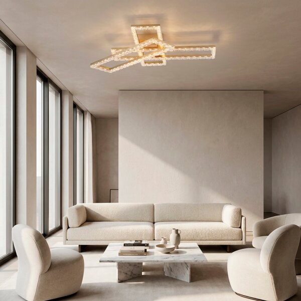 JUST LIGHT. 14733-60 - LED Stropní svítidlo GLITRA LED/35W/230V zlatá