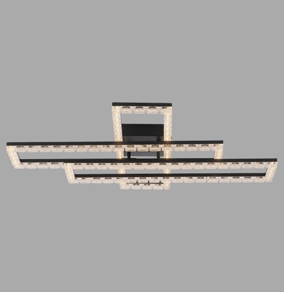 JUST LIGHT. 14733-18 - LED Stropní svítidlo GLITRA LED/35W/230V černá