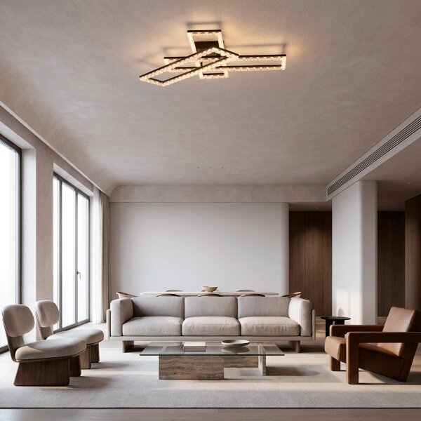 JUST LIGHT. 14733-18 - LED Stropní svítidlo GLITRA LED/35W/230V černá