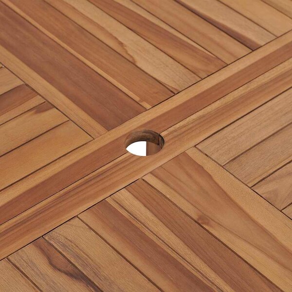 Zahradní jídelní stůl Ø 110 x 75 cm masivní teak 318476