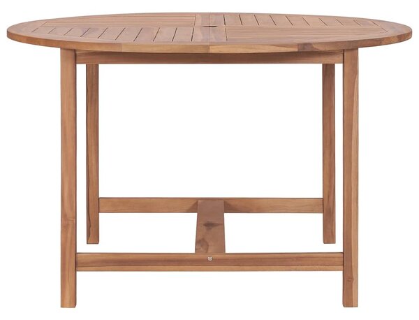 Zahradní jídelní stůl Ø 110 x 75 cm masivní teak 318476