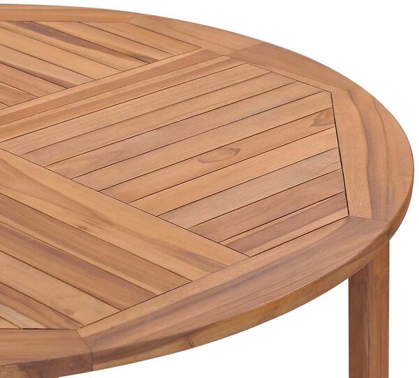 Zahradní jídelní stůl Ø 110 x 75 cm masivní teak 318476