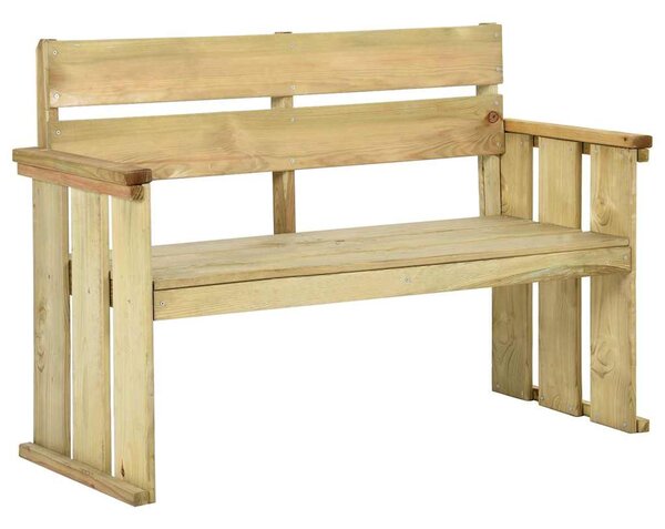 Zahradní lavice 121 cm impregnované borové dřevo 318407