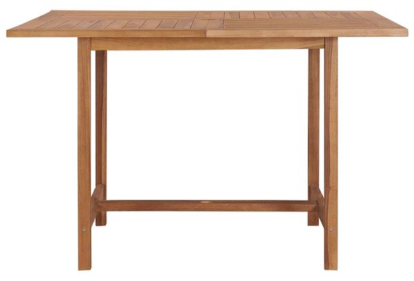 Zahradní jídelní stůl 110 x 110 x 75 cm masivní teak 318477