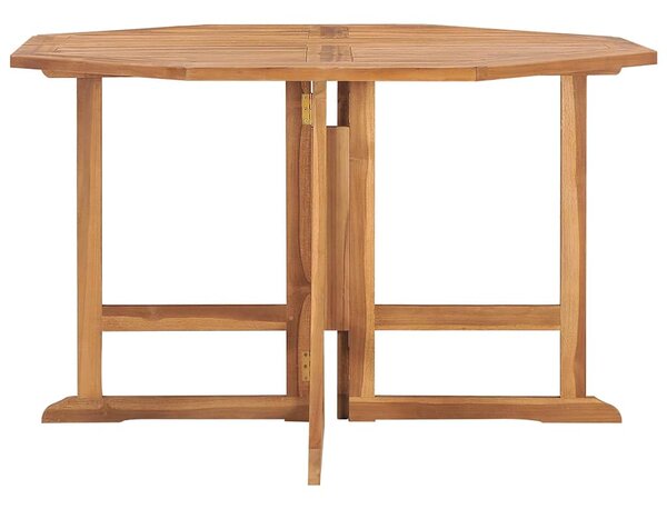 Skládací zahradní jídelní stůl 110 x 110 x 75 cm masivní teak 318480