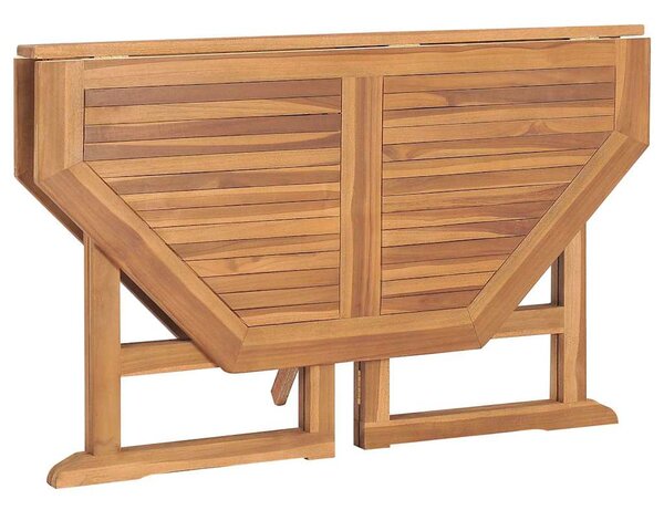 Skládací zahradní jídelní stůl 110 x 110 x 75 cm masivní teak 318480