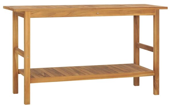 Koupelnová skříňka masivní teak 132 x 45 x 75 cm 318482