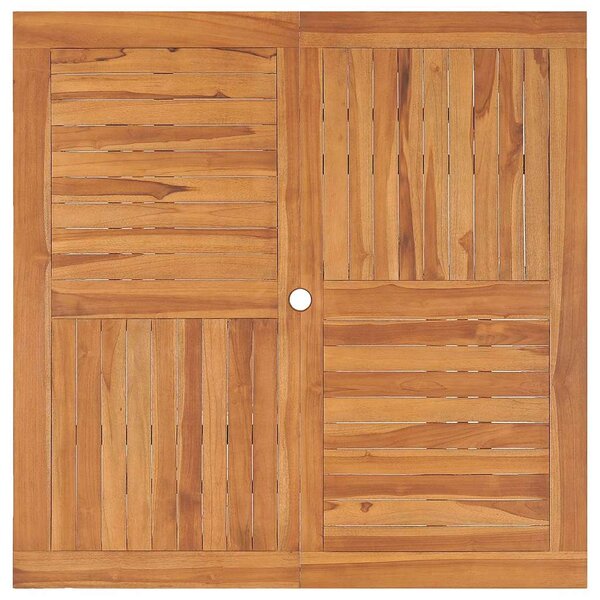 Zahradní jídelní stůl 110 x 110 x 75 cm masivní teak 318477