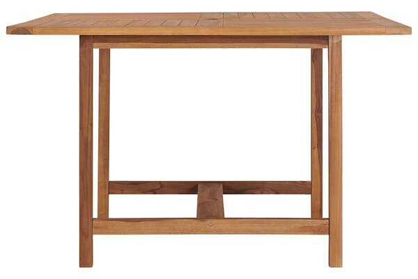 Zahradní jídelní stůl 110 x 110 x 75 cm masivní teak 318477