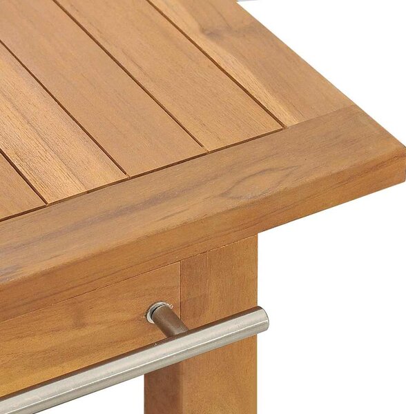 Koupelnová skříňka masivní teak 132 x 45 x 75 cm 318482