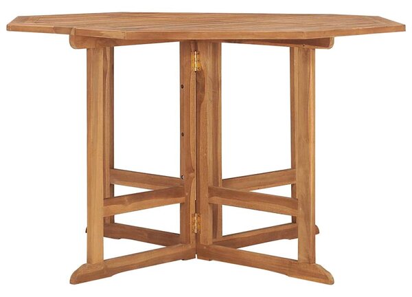 Skládací zahradní jídelní stůl 110 x 110 x 75 cm masivní teak 318480