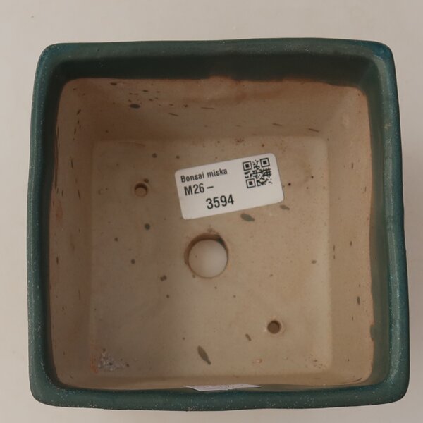 E-bonsai Keramická bonsai miska 11,5 x 11,5 x 9 cm modrá