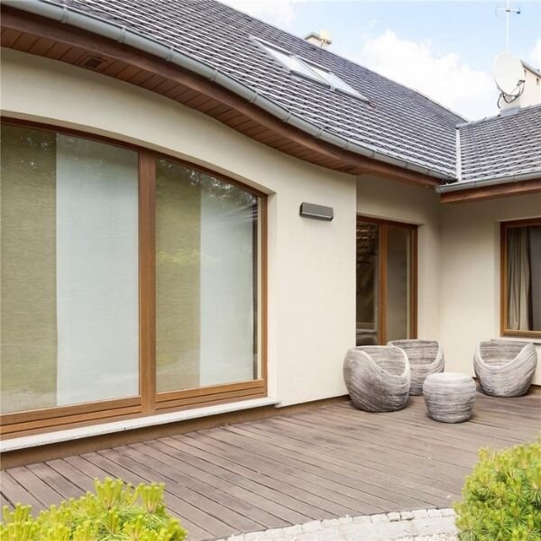 Prémiové designové LED venkovní nástěnné svítidlo Melbourne, černé, denní světlo 6W