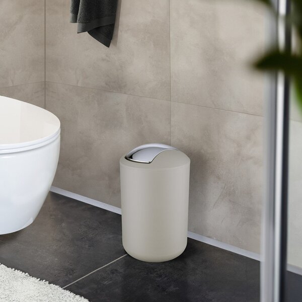 Taupe plastový odpadkový koš 6,5 l Brasil – Wenko
