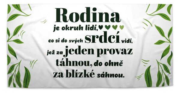 Sablio Ručník Rodina 5 - 30x50 cm