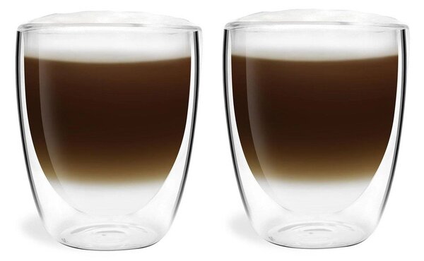 Dvoustěnné/na latte skleněné hrnky v sadě 2 ks 320 ml Amo – Vialli Design