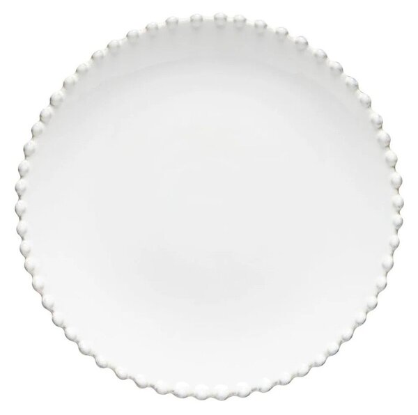 Bílý kameninový dezertní talíř Costa Nova Pearl, ⌀ 22 cm