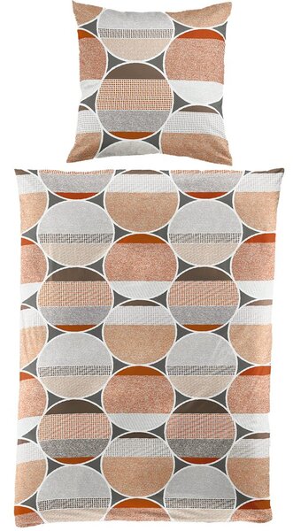 Bierbaum povlečení flanelové 3437 Red Dots 140x200/70x90 cm