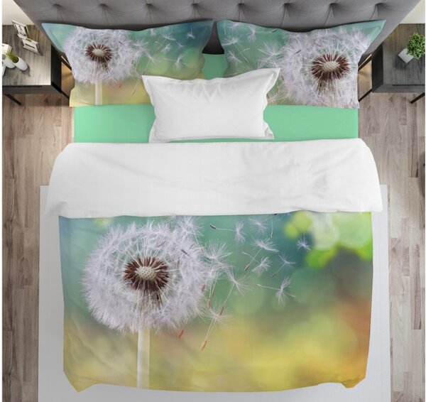 Gipetex Natural Dream 3D Italské povlečení 100% bavlna Pampeliška - 140x200 / 70x90 cm