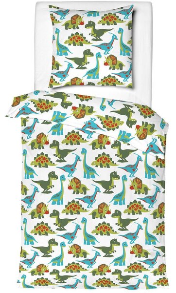 Mistral Home dětské povlečení flanel Dino 140x200/70x90 cm