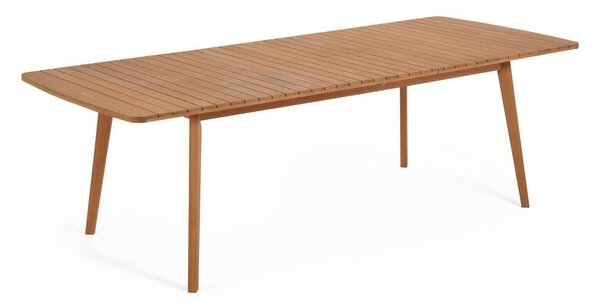 Zahradní jídelní stůl z masivního dřeva 100x240 cm Hanzel – Kave Home