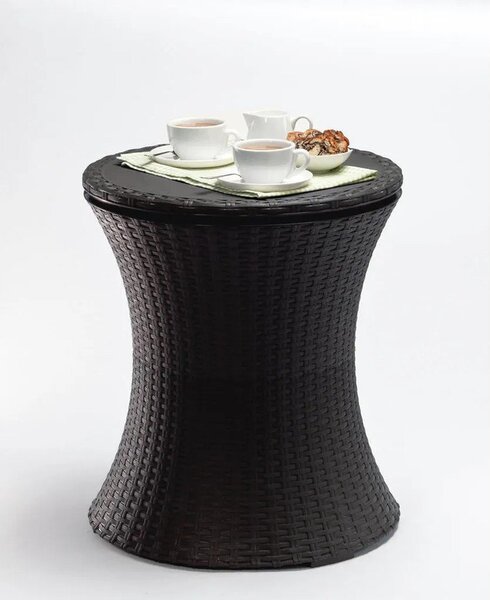 Kulatý zahradní stolek se zásobníkem na led 49.5x49.5 cm Cool – Keter