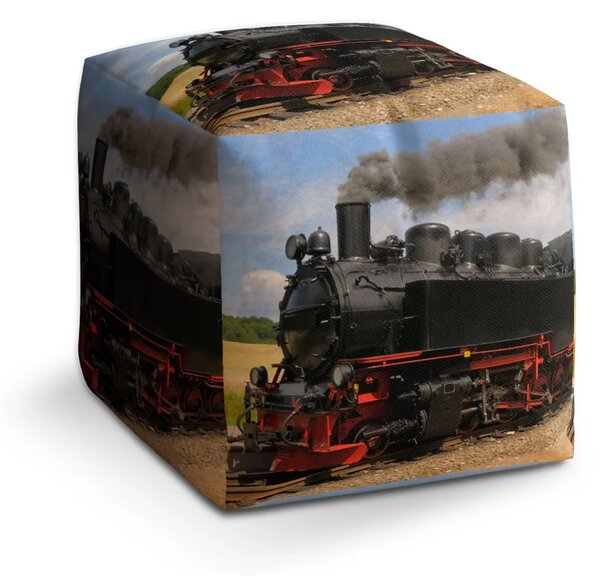 Sablio Taburet Cube Lokomotiva 3 - 40x40x40 cm