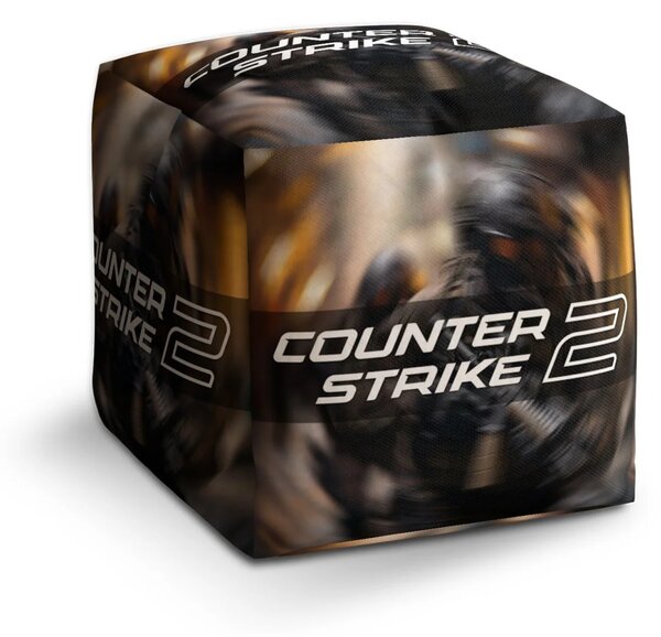 Sablio Taburet Cube Counter Strike 2 Voják - 40x40x40 cm