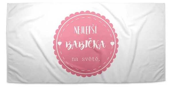 Sablio Ručník Nejlepší babička - 30x50 cm