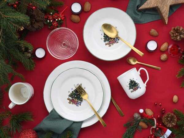 KOMBINOVANÁ SOUPRAVA Tannenbaum bunt 16dílné Creatable - Sady nádobí kombinované, Online Only