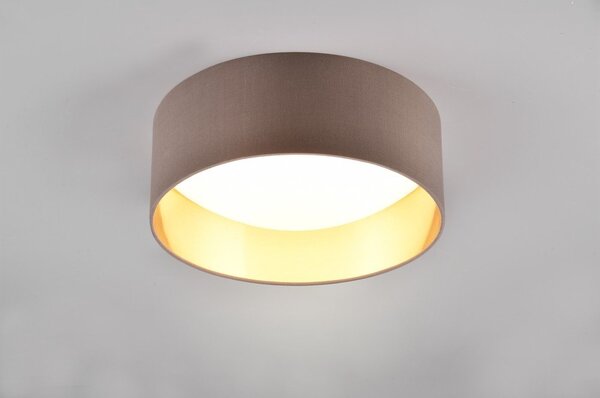 Světle hnědé LED stropní svítidlo ø 30 cm Locarno – Reality