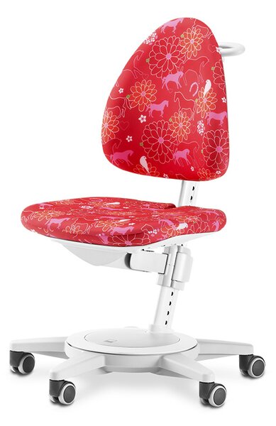 Dětská rostoucí židle moll Maximo bílá Barva potahu: červená se vzorem