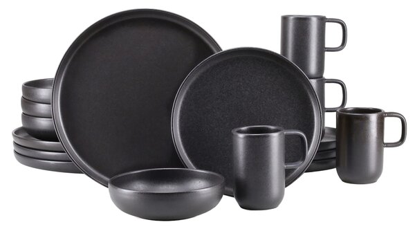KOMBINOVANÁ SOUPRAVA Uno Black 16dílné Creatable - Online Only nádobí, Online Only