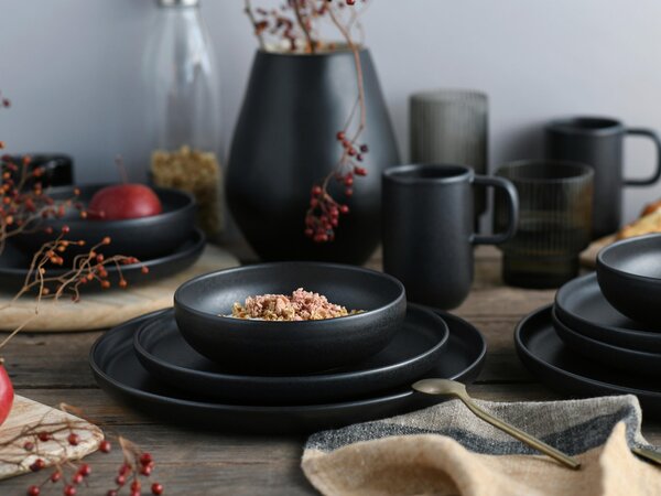 KOMBINOVANÁ SOUPRAVA Uno Black 16dílné Creatable - Online Only nádobí, Online Only