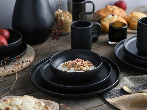 KOMBINOVANÁ SOUPRAVA Uno Black 16dílné Creatable - Online Only nádobí, Online Only