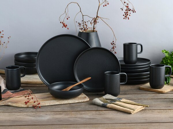 KOMBINOVANÁ SOUPRAVA Uno Black 16dílné Creatable - Online Only nádobí, Online Only
