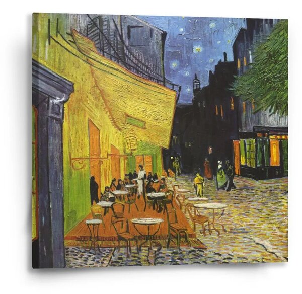Sablio Obraz Terasa kavárny v noci - Vincent van Gogh - 50x50 cm