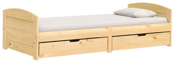 Válenda se 2 zásuvkami IRUN 90x200 cm masivní borové dřevo 3185207