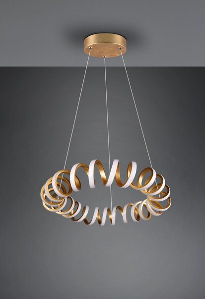 LED závěsné svítidlo ve zlaté barvě ø 55 cm Curl – Trio