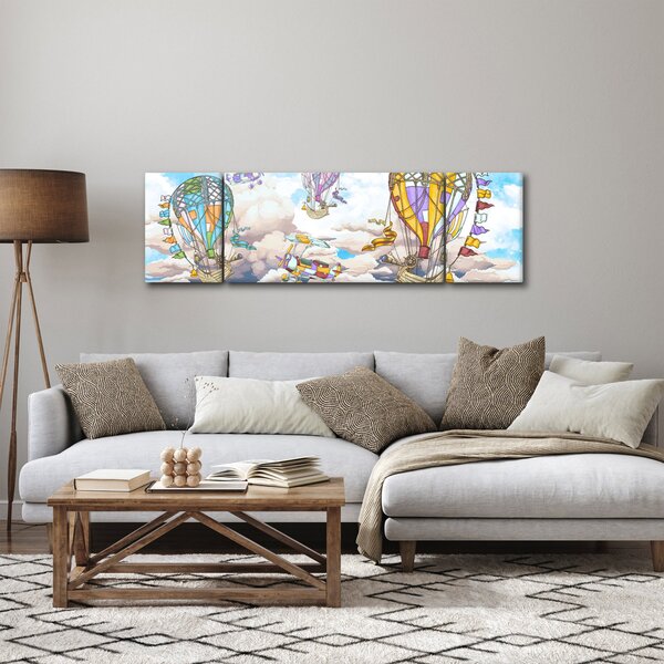 Obraz - Výprava v oblacích (170x50 cm)