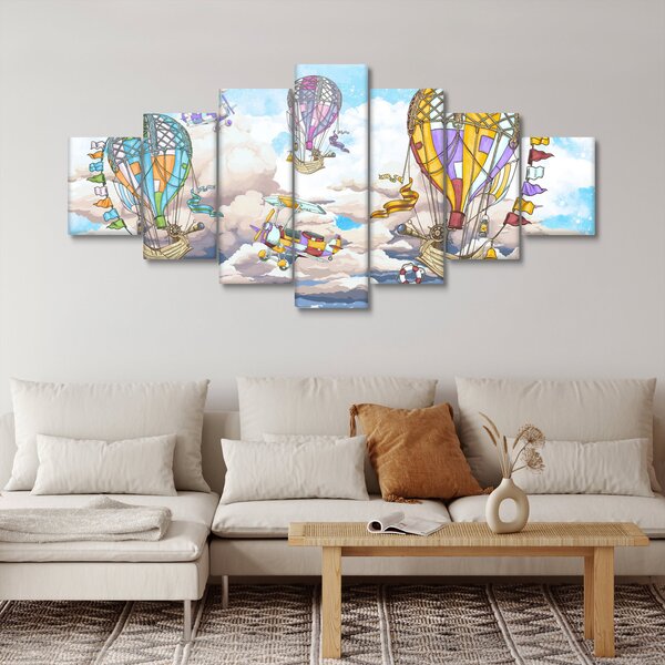 Obraz - Výprava v oblacích (210x100 cm)