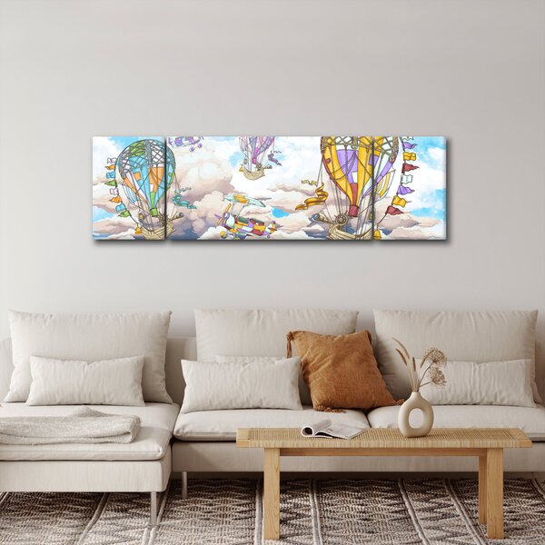 Obraz - Výprava v oblacích (170x50 cm)