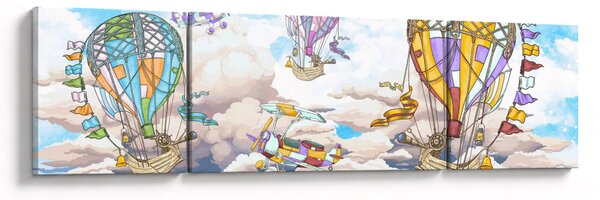Obraz - Výprava v oblacích (170x50 cm)