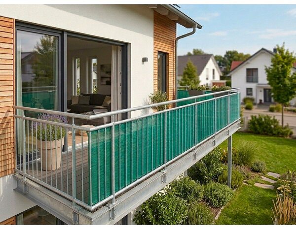 Zelená plastová balkonová zástěna 500x90 cm – Garden Pleasure