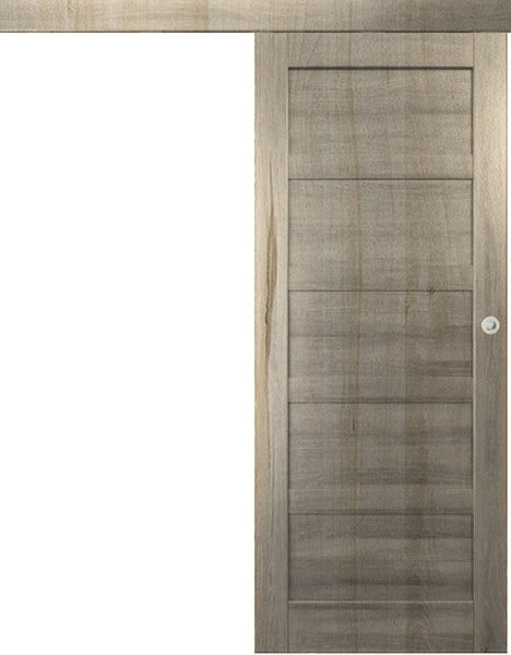 Posuvné interiérové dveře na stěnu vasco doors BRAGA plné model 1 Průchozí rozměr: 70 x 197 cm