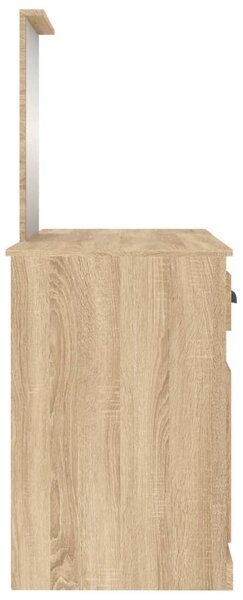 Toaletní stolek se zrcadlem dub sonoma 130 x 50 x 132,5 cm 3185338