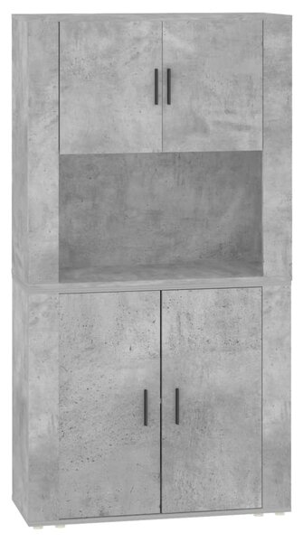 Skříň highboard betonově šedá kompozitní dřevo 3185355