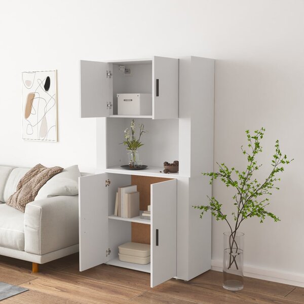 Skříň highboard bílá kompozitní dřevo 3185351