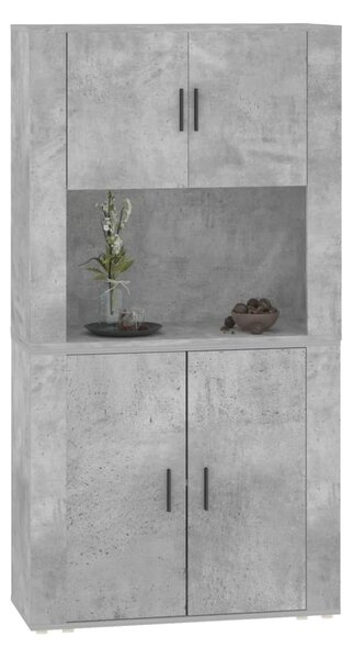 Skříň highboard betonově šedá kompozitní dřevo 3185355